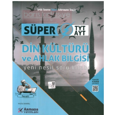 Süper TYT AYT Din Kültürü ve Ahlak Bilgisi Yeni Nesil Soru Kitabı Armada Yayınları