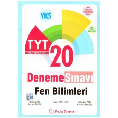 TYT Fen Bilimleri 20 Deneme Sınavı Palme Yayınları
