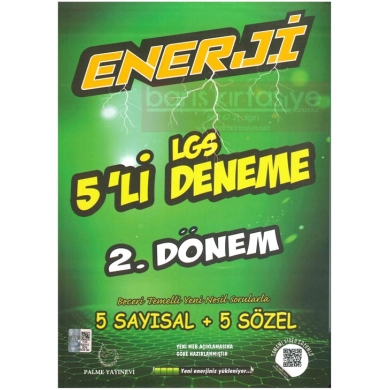 8.Sınıf Enerji LGS 5li Deneme 2. Dönem Palme Yayınları
