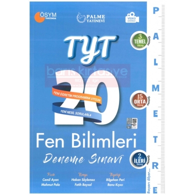 TYT Palmetre Fen Bilimleri 20 Deneme Sınavı Palme Yayınları