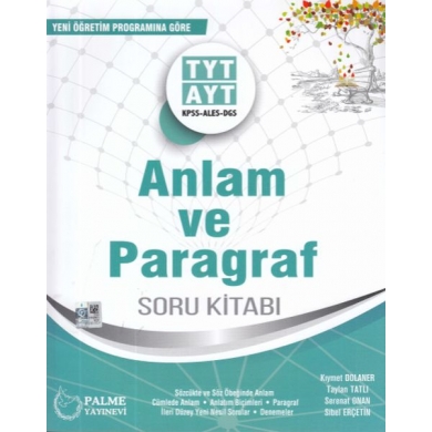 TYT - AYT Anlam ve Paragraf Soru Kitabı Palme Yayınları