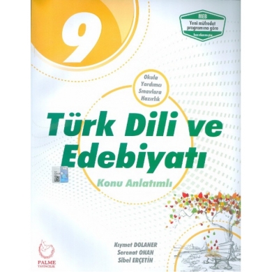 9. Sınıf Türk Dili ve Edebiyatı Konu Anlatımlı Palme Yayınları