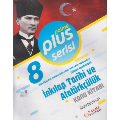 8. Sınıf LGS T.C. İnkılap Tarihi ve Atatürkçülük Plus Serisi Konu Kitabı Palme Yayınları