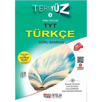 YKS-TYT Türkçe Tersyüz Soru Bankası Nitelik Yayınları