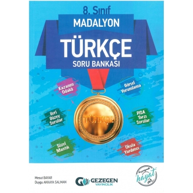 8. Sınıf Madalyon Türkçe Soru Bankası Gezegen Yayınları