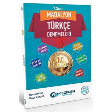 7. Sınıf Madalyon 10lu Türkçe Denemeleri Gezegen Yayınları