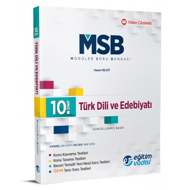 10. Sınıf Türk Dili ve Edebiyatı Modüler Soru Bankası Eğitim Vadisi