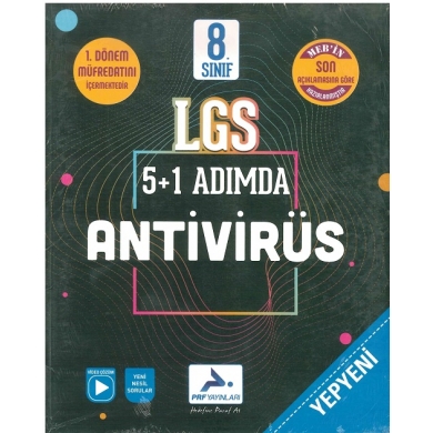 8. Sınıf LGS 5+1 Adımda Antivirüs Paraf Yayınları