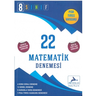 8. Sınıf 22 Lgs Matematik Denemesi Paraf Yayınları