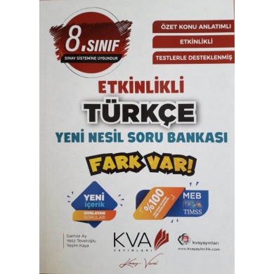 8. Sınıf Türkçe Etkinlikli Yeni Nesil Soru Bankası Koray Varol