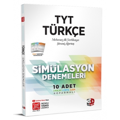 TYT Türkçe Simülasyon Denemeleri 3D Yayınları