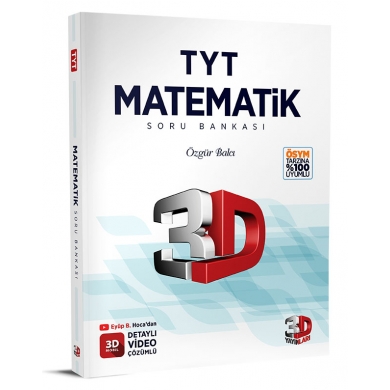 TYT Matematik Tamamı Video Çözümlü Soru Bankası  3D Yayınları