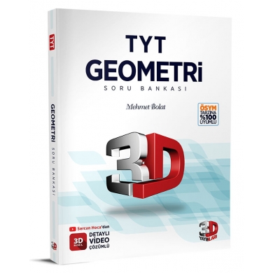 TYT Geometri Tamamı Video Çözümlü Soru Bankası  3D Yayınları