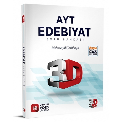 AYT Edebiyat Tamamı Video Çözümlü Soru Bankası  3D Yayınları