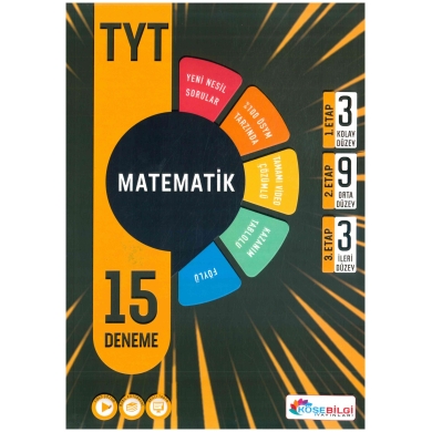 TYT Matematik 15 Deneme Sınavı Köşebilgi Yayınları