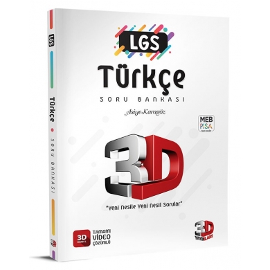 8. Sınıf Türkçe Soru Bankası 3D Yayınları