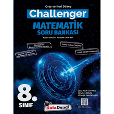 8. Sınıf Challenger Matematik Soru Bankası Kafadengi Yayınları