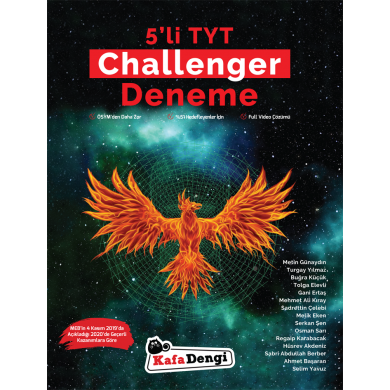 TYT Challenger 5li Deneme Sınavı Zor Kafadengi Yayınları