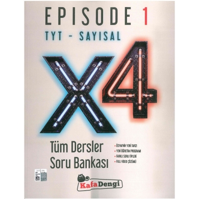 Episode TYT- Sayısal Tüm Dersler Soru Bankası 4 Kitap Kafadengi Yayınları