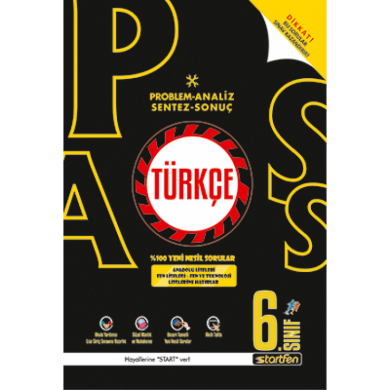 6. Sınıf Türkçe Pass Soru Bankası Startfen Yayıncılık
