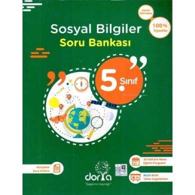 5. Sınıf Sosyal Bilgiler Soru Bankası Dorya Yayınları