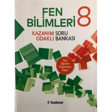 8.Sınıf Fen Bilimleri Kazanım Odaklı Soru Bankası Tudem Yayınları