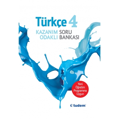 4.Sınıf Türkçe Kazanım Odaklı Soru Bankası Tudem Yayınları