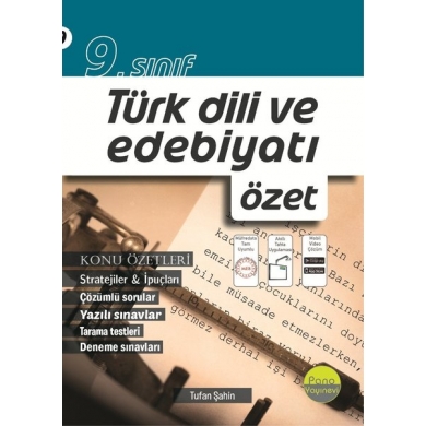 9. Sınıf Türk Dili ve Edebiyatı Özet Pano Yayınevi