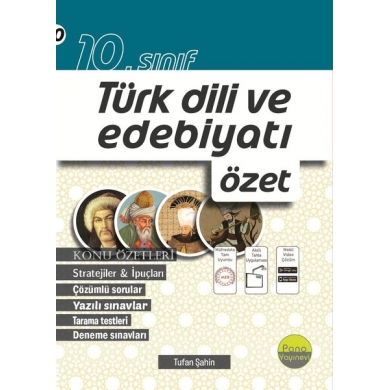 10. Sınıf Türk Dili ve Edebiyatı Özet Pano Yayınevi