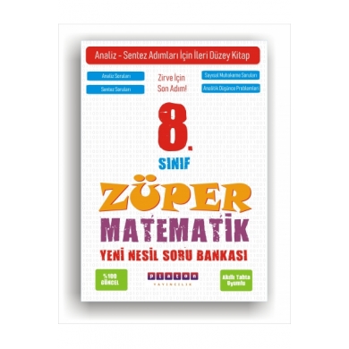 8. Sınıf Züper+ Matematik Yeni Nesil Soru Bankası Platon Yayınları