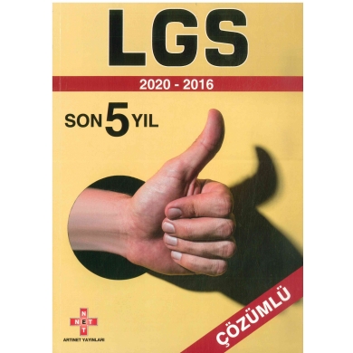 LGS Son 5 Yıl Çözümlü Çıkmış Sorular 2016-2020 Artınet Yayınları
