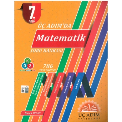 7. Sınıf Üç Adımda Matematik Soru Bankası Üç Adım Yayınları