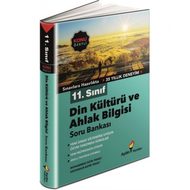 11. Sınıf Din Kültürü ve Ahlak Bilgisi Konu Özetli Soru Bankası Aydın Yayınları