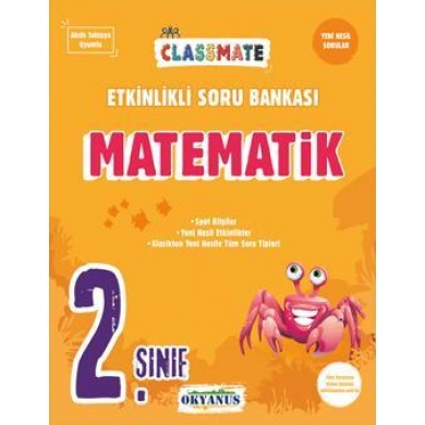 2. Sınıf Classmate Matematik Etkinlikli Soru Bankası Okyanus Yayınları