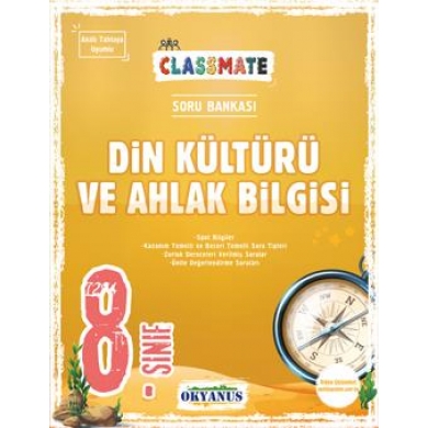 8. Sınıf Classmate Din Kültürü ve Ahlak Bilgisi Soru Bankası Okyanus Yayınları