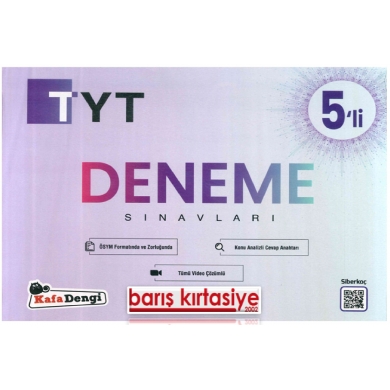 TYT 5li Deneme Sınavı Kafadengi Yayınları