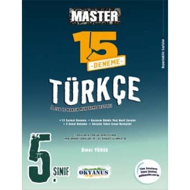 5. Sınıf Master Türkçe 15 Deneme Okyanus Yayınları