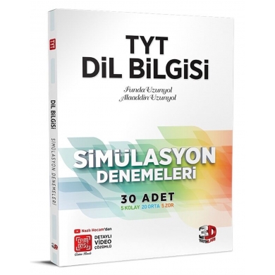 TYT Dil Bilgisi Simülasyon Denemeleri 3D Yayınları