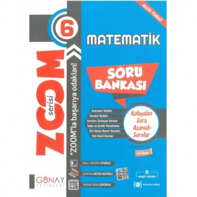 6. Sınıf Zoom Serisi Matematik Soru Bankası Günay Yayınları