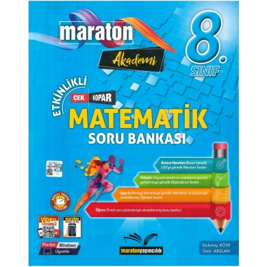 8. Sınıf Etkinlikli Matematik Soru Bankası Maraton Yayıncılık