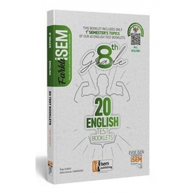 8.Sınıf Farklı  English 20 Fasikül Deneme 1.Dönem İsem Yayıncılık