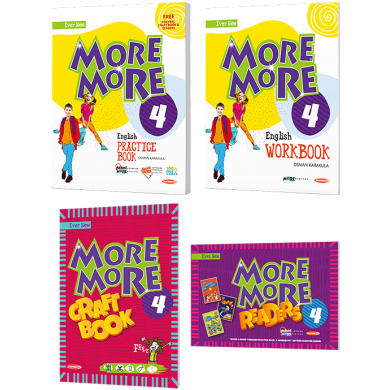 4. Sınıf More&More English Practice Book & Workbook + 3 Hikaye Kitabı + Craft Book Kurmay ELT