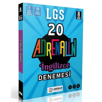 8. Sınıf LGS 20 İngilizce Branş Denemesi Adrenalin Yayınları