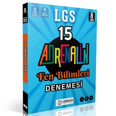 8. Sınıf LGS 15 Fen Bilimleri Branş Denemesi Adrenalin Yayınları