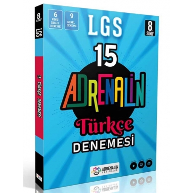 8. Sınıf LGS 15 Türkçe Branş Denemesi Adrenalin Yayınları