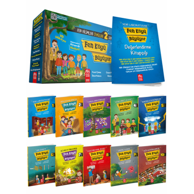 3. ve 4. Sınıf Fen Köyü Büyüyor Hikaye Seti 10 Kitap Model Çocuk